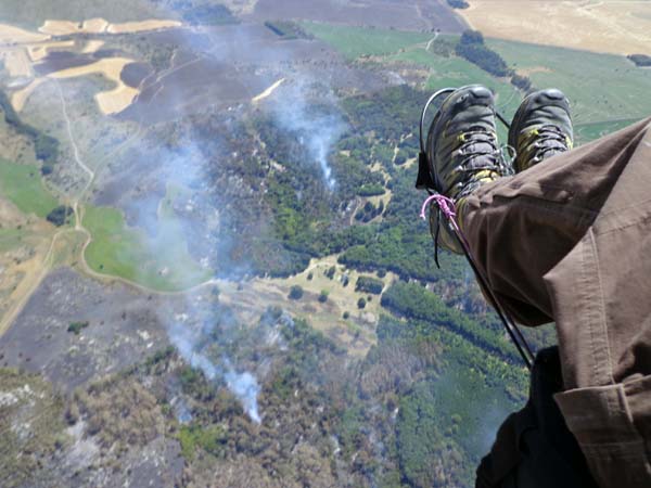 Fotos del incendio a los Campos de Anchorena en Azucena