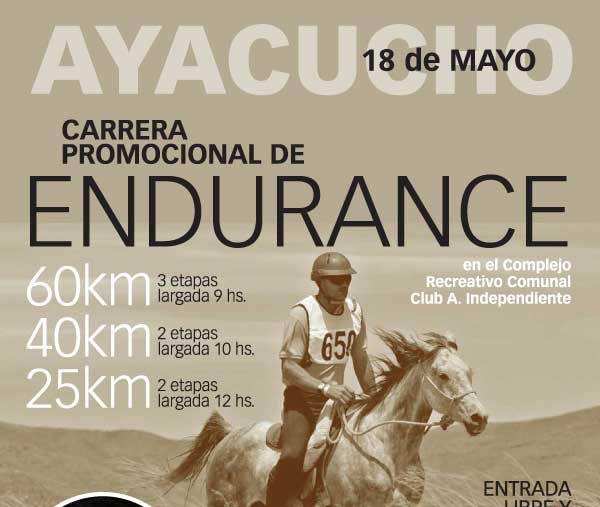 Endurance en Ayacucho, para amantes de los caballos.