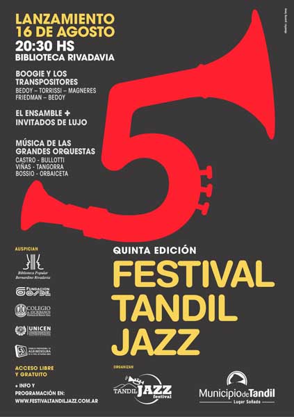 Funcin lanzamiento de la 5 edicin del Festival Tandil Jazz