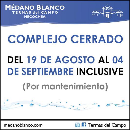 Mdano Blanco Cerrado por mantenimiento