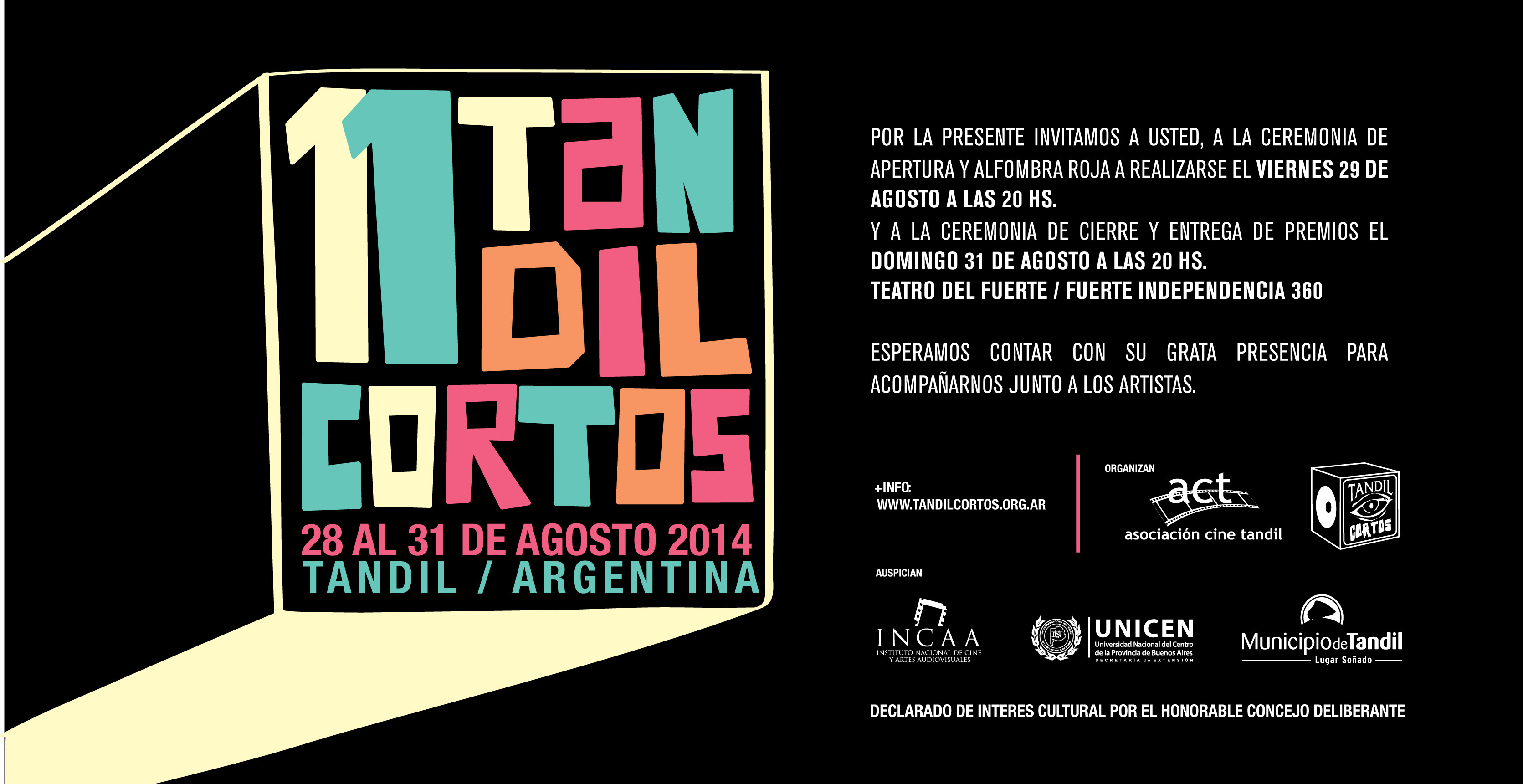 Grilla de Programacin Completa del 11 Tandil Cortos 2014