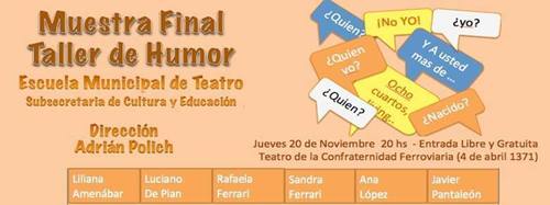 Muestra final del Taller de Humor