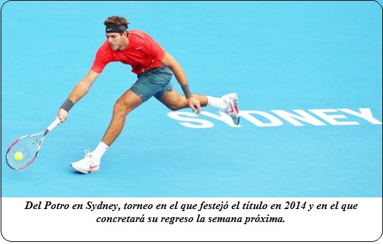 Del Potro confirm su regreso en Sydney