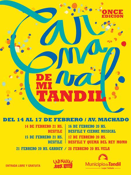 El prximo sbado comienza una nueva edicin del Carnaval de Mi Tandil