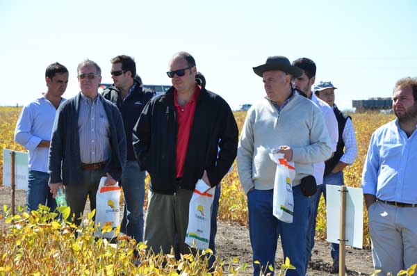 Muestra de cultivos de soja y maz organizada por UPJ y Don Mario