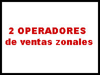 Empresa lder sistema de cobro diario busca 2 OPERADORES de ventas zonales